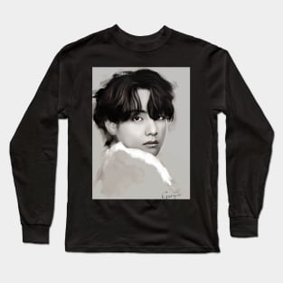 Taehyung b&w Long Sleeve T-Shirt